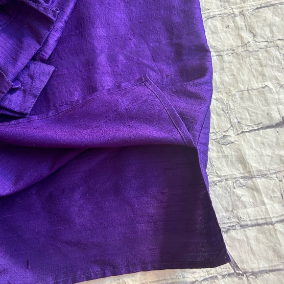 NEW YORK CITY BLOUSE CO 100% SILK PURPLE TUNIC LIKE SHIRT BLOUSE SIZE 1X - Picture 5 of 10